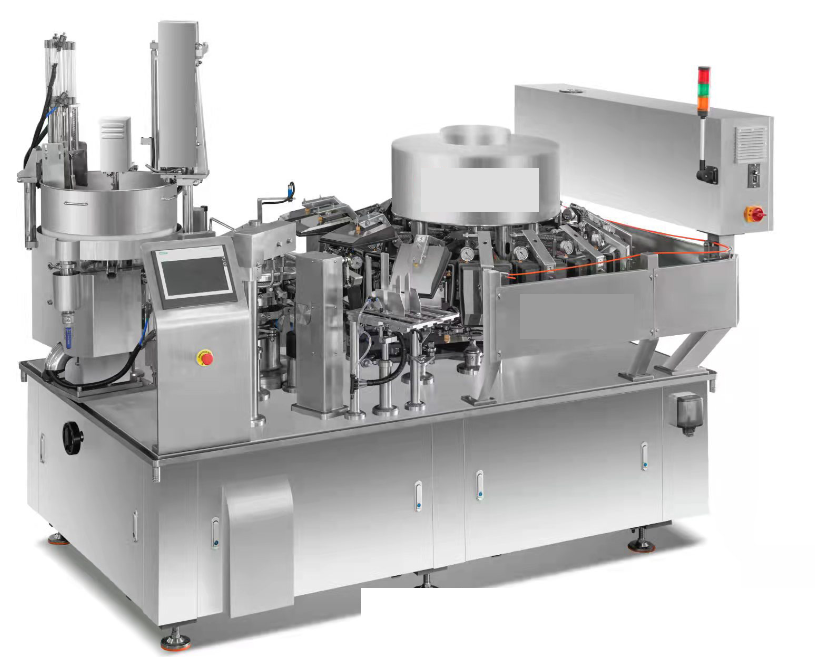 休閑食品計量包裝機(jī)，給袋式全自動包裝機(jī)