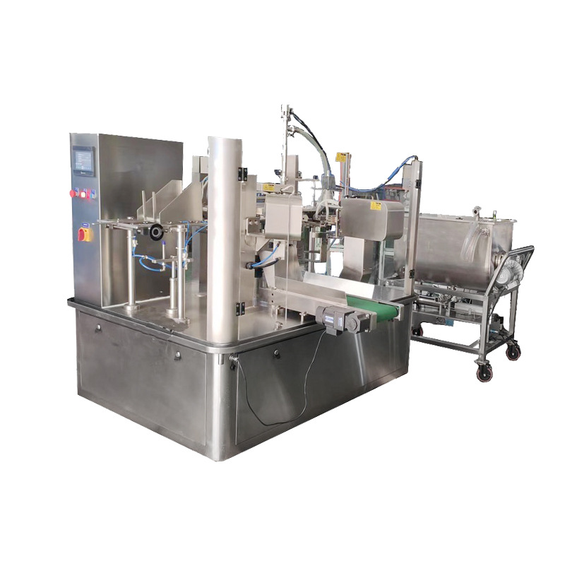 ?  火鍋底料給袋式包裝機(jī)選配不同種類(lèi)定量灌裝機(jī)